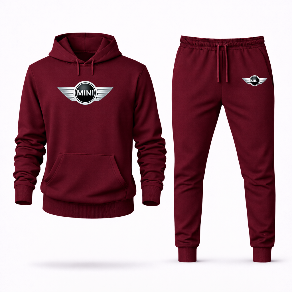 Men's Mini Cooper Car Hoodie Joggers Set