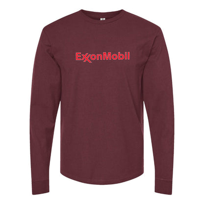 Men's Exxon Mobil Gas Station  Long Sleeve T-Shirt