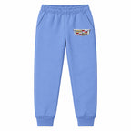 Cadillac youth jogger sweatpants in Carolina Blue, Youth Large ages 10–12