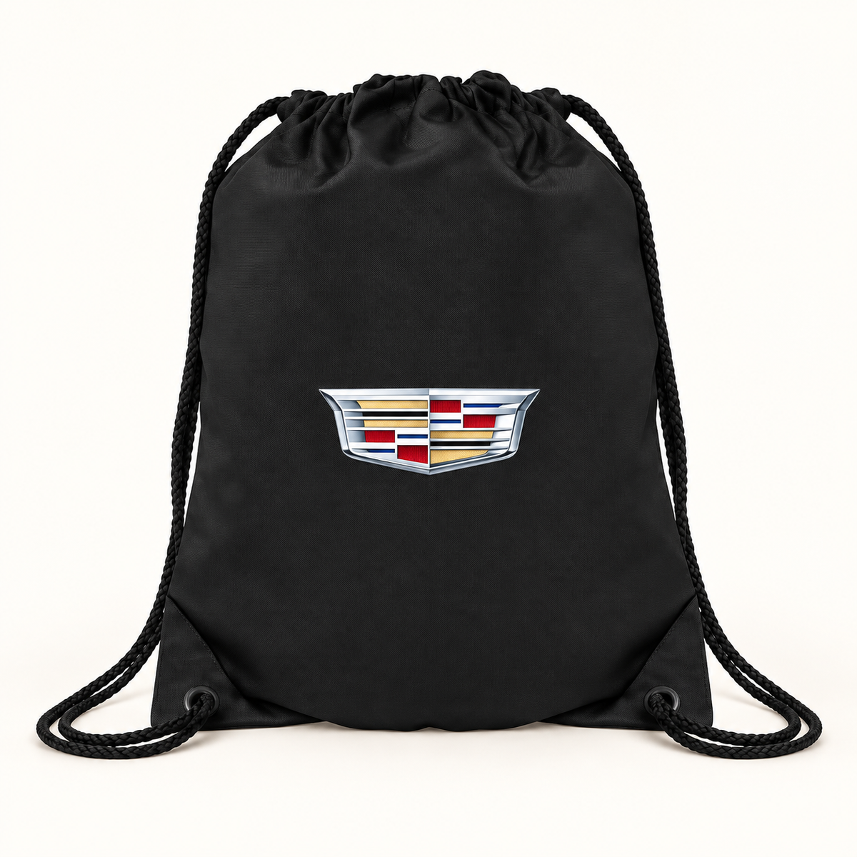 Cadillac Car Drawstring Bag | Color: Black | Image 1