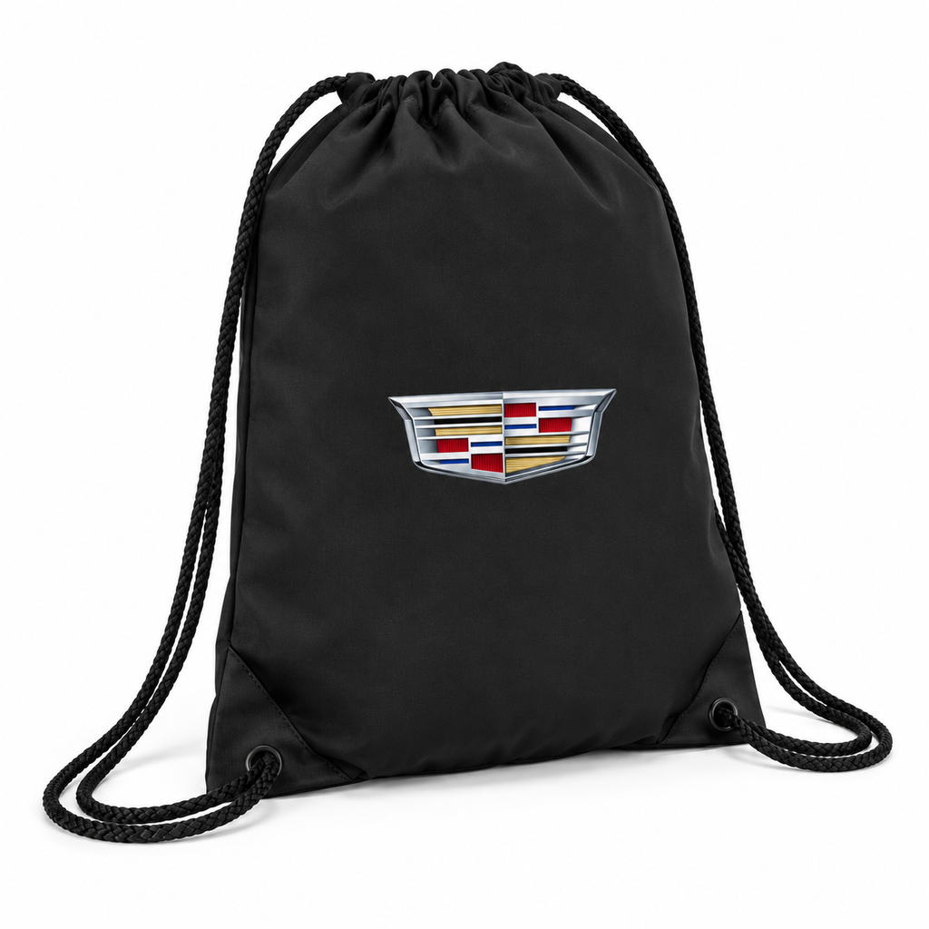 Cadillac Car Drawstring Bag | Color: Black | Image 3