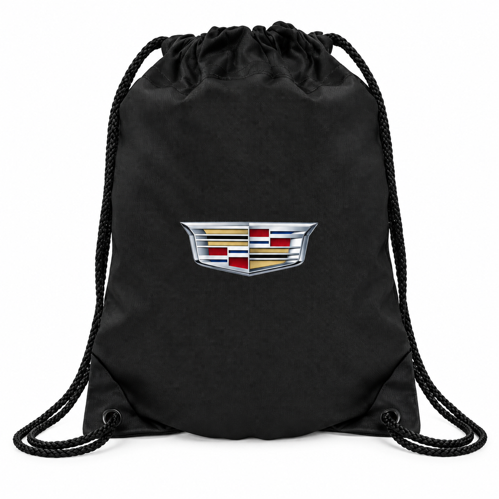 Cadillac Car Drawstring Bag | Color: Black | Image 4