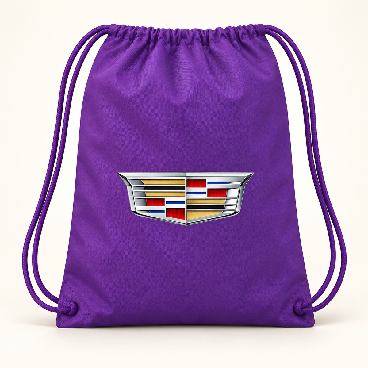 Cadillac Car Drawstring Bag | Color: Purple | Image 1