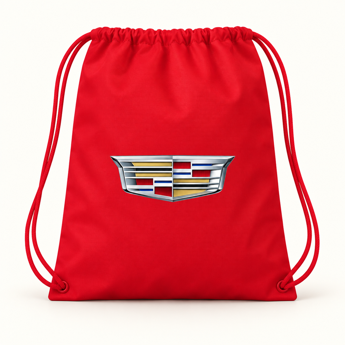 Cadillac Car Drawstring Bag | Color: Red | Image 1