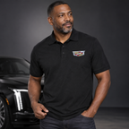 Cadillac Dry Blend Polo | Color: Black | Image 1 | Studio Model