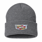 Men's Cadillac Beanie Hat — Gray — clean front main