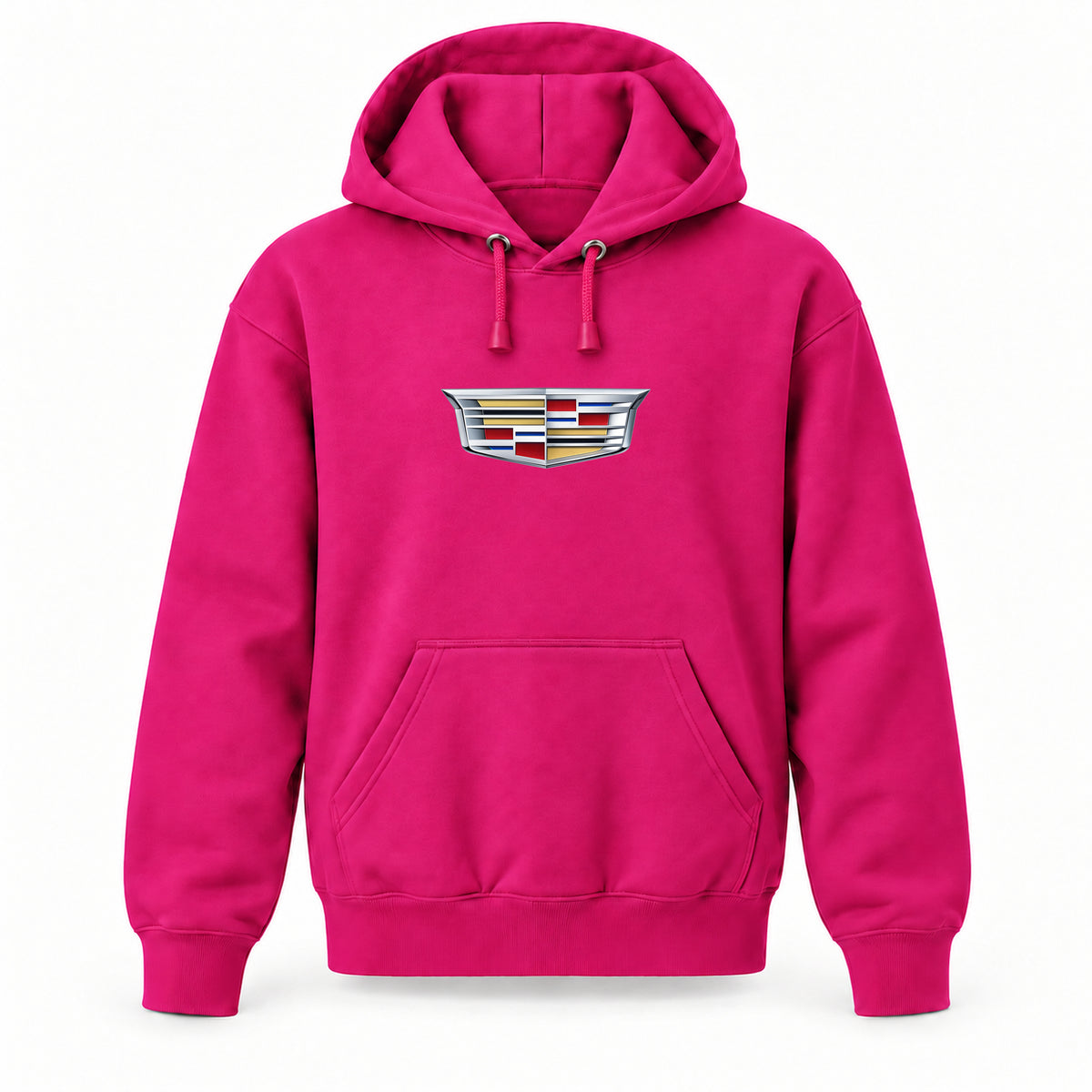 Cadillac - Youth Large Hoodie (Ages 10–12) | Color: Hot Pink