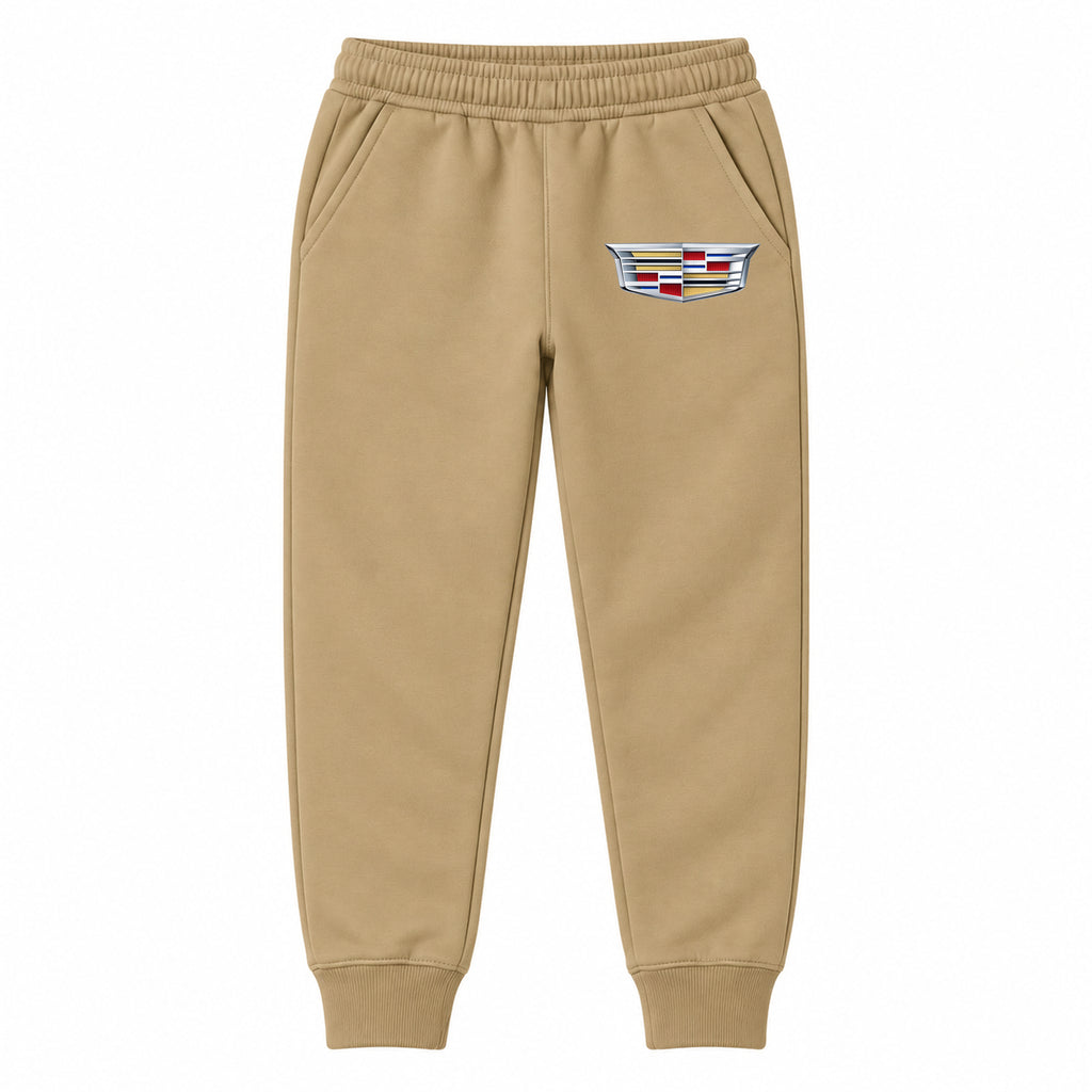 Cadillac youth jogger sweatpants in Khaki, Youth Large ages 10–12