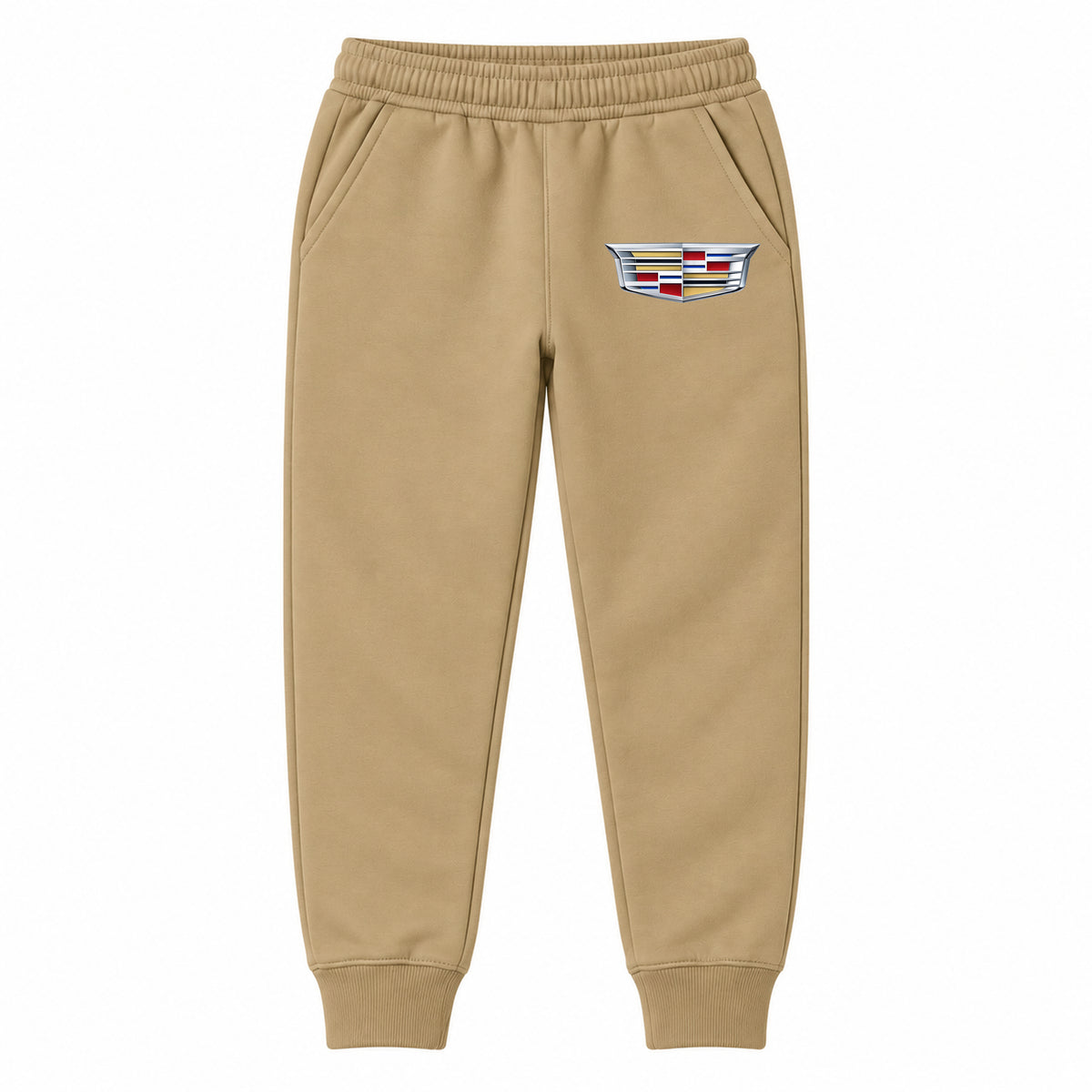 Cadillac youth jogger sweatpants in Khaki, Youth Large ages 10–12