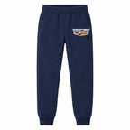 Cadillac youth jogger sweatpants in Navy Blue, Youth Large ages 10–12