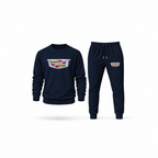 Men's Cadillac Sweatshirt Joggers Set | Color: Navy | Main