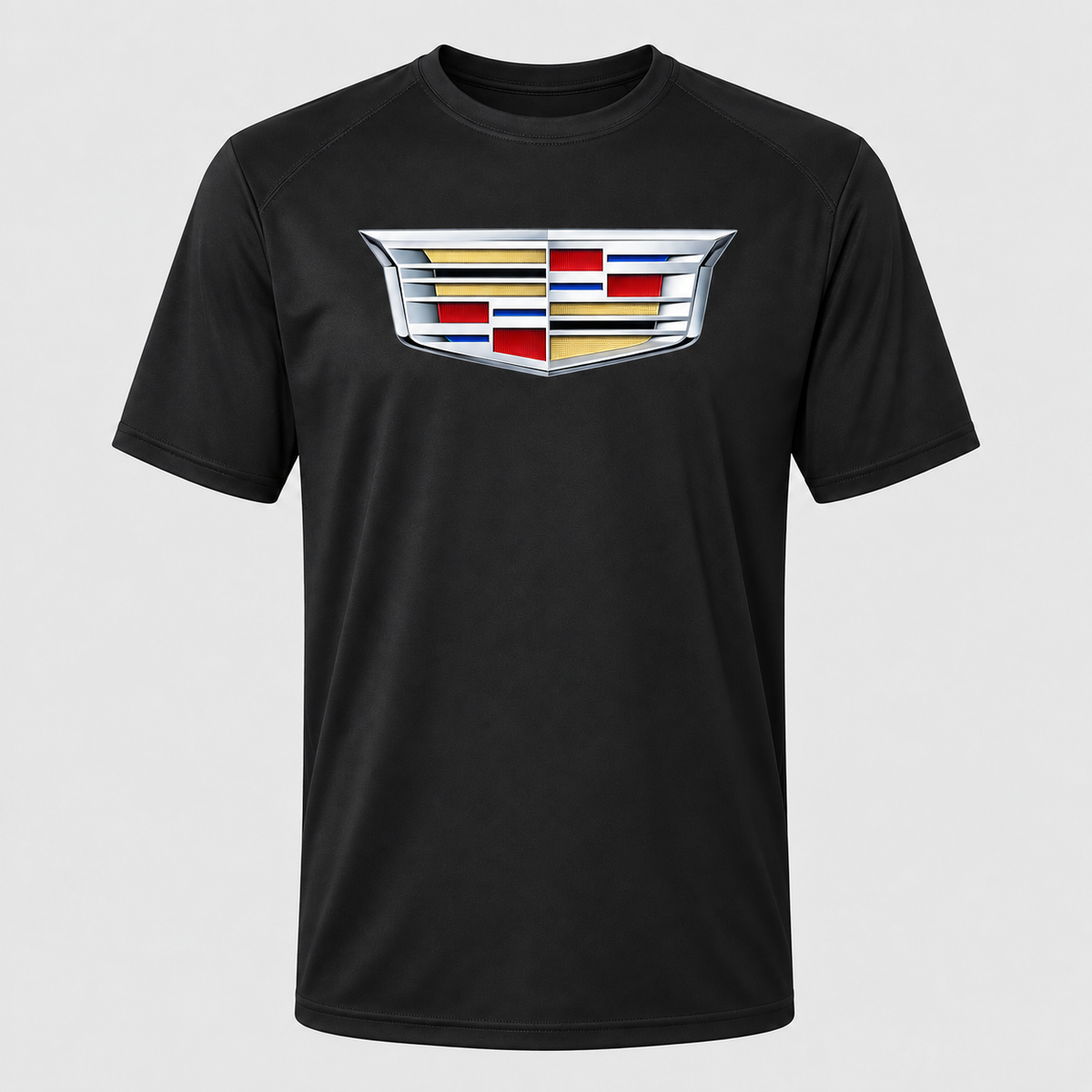 Cadillac polyester T-shirt — Black — original logo
