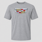Cadillac polyester T-shirt — Grey — original logo