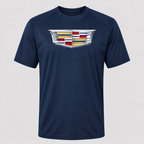 Cadillac polyester T-shirt — Navy — original logo