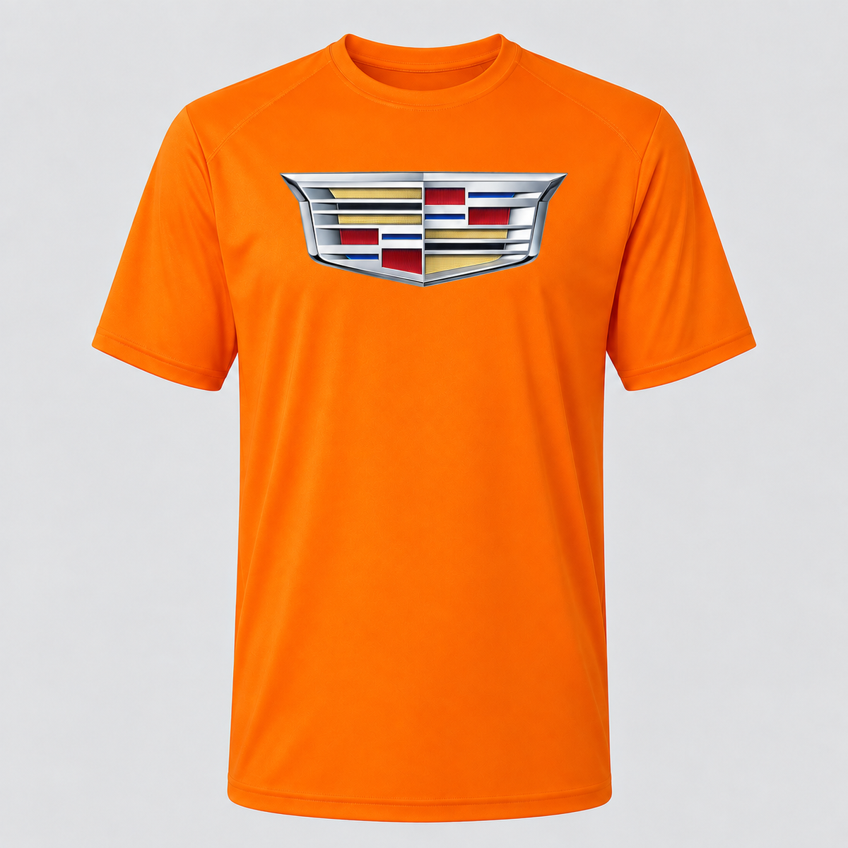 Cadillac polyester T-shirt — Orange — original logo