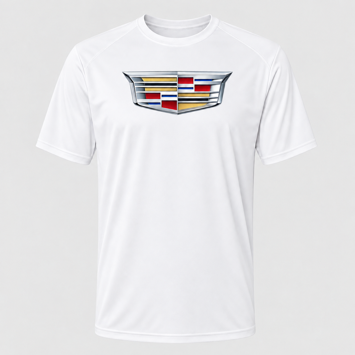 Cadillac polyester T-shirt — White — original logo