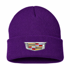 Men's Cadillac Beanie Hat — Purple — clean front main