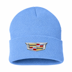 Men's Cadillac Beanie Hat — Sky Blue — clean front main