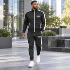 Men's Cadillac Car Dri-Fit TrackSuit | Color: Black | Image 1