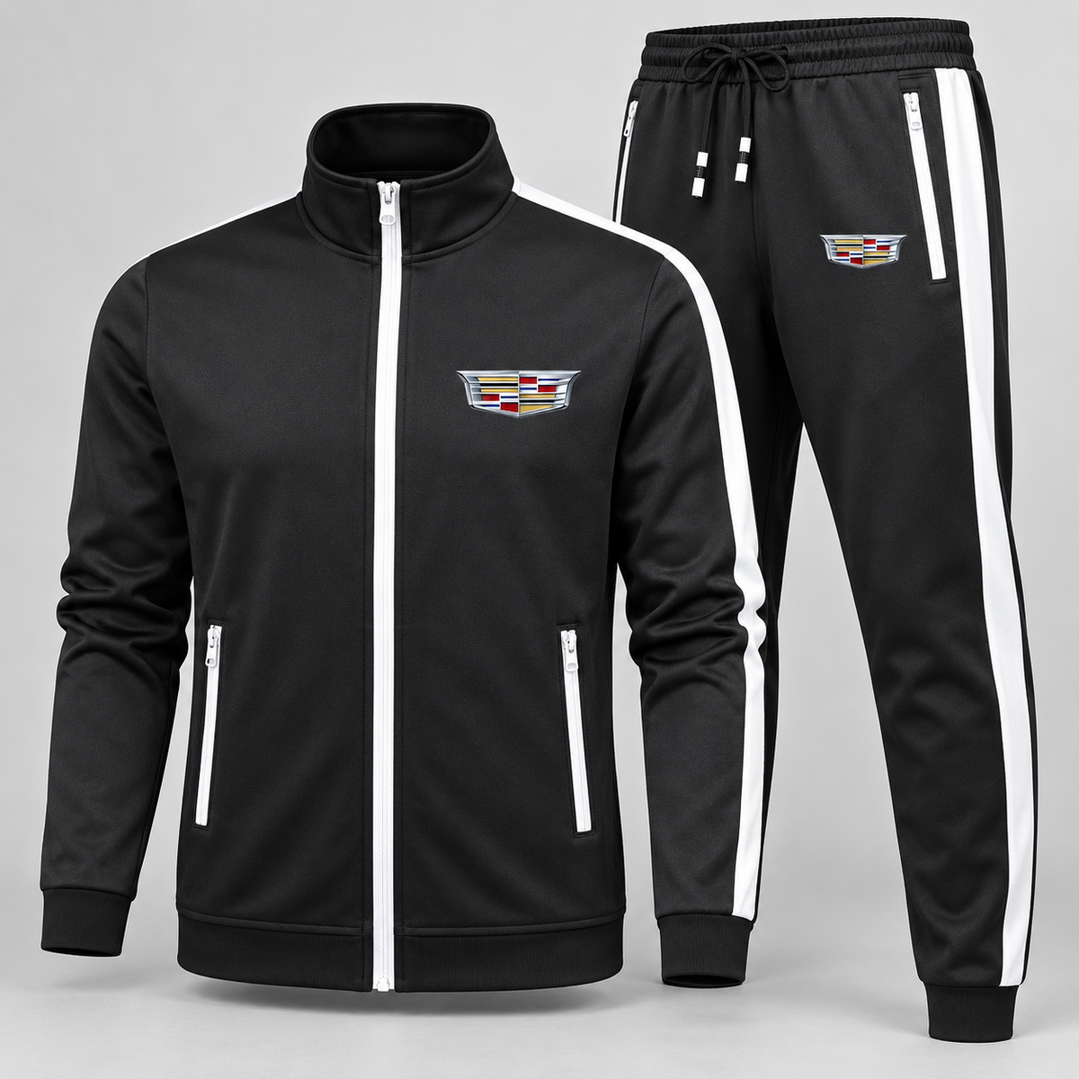 Men's Cadillac Car Dri-Fit TrackSuit | Color: Black | Image 4
