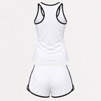 Cadillac women's tanktop and shorts set Back | Color: White |