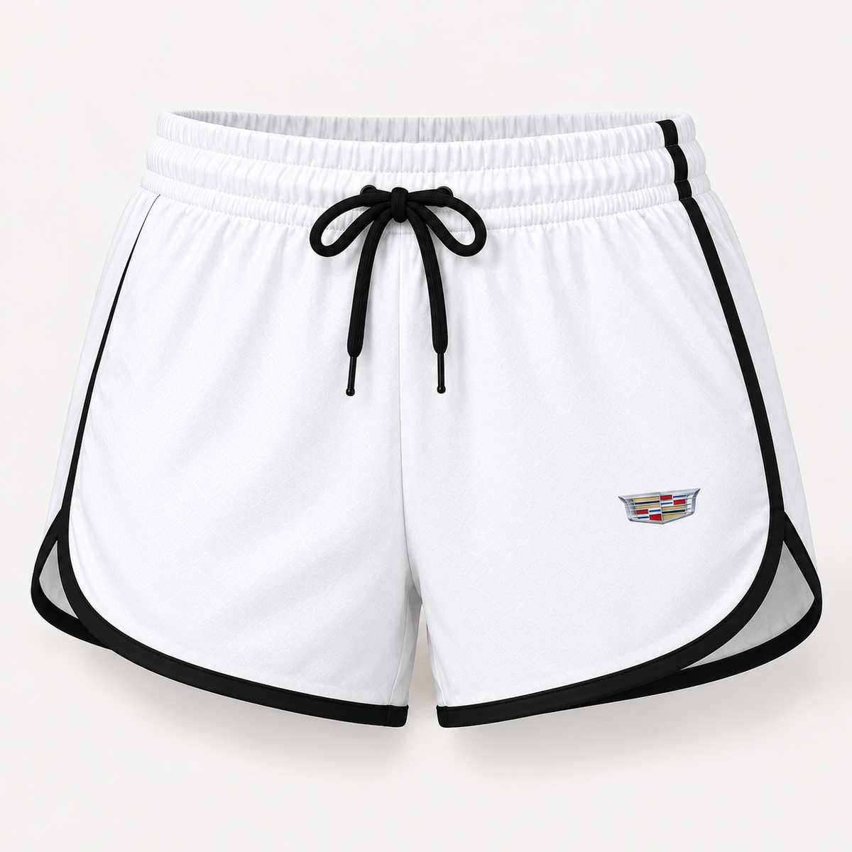 Cadillac women's tanktop and shorts set Shorts detail | Color: White |