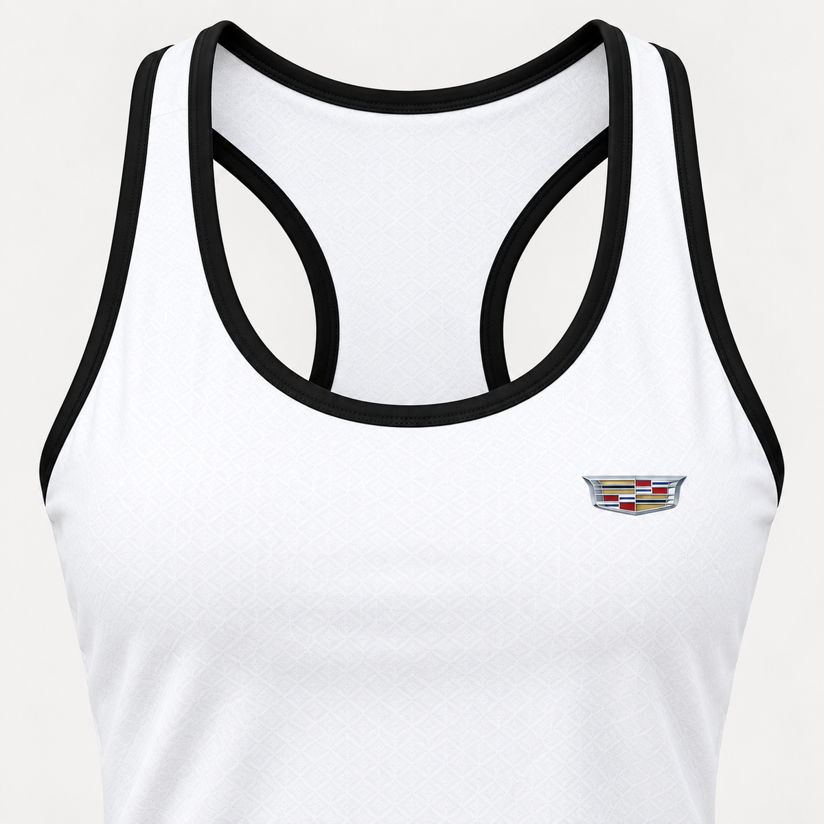 Cadillac women's tanktop and shorts set Tank detail | Color: White |