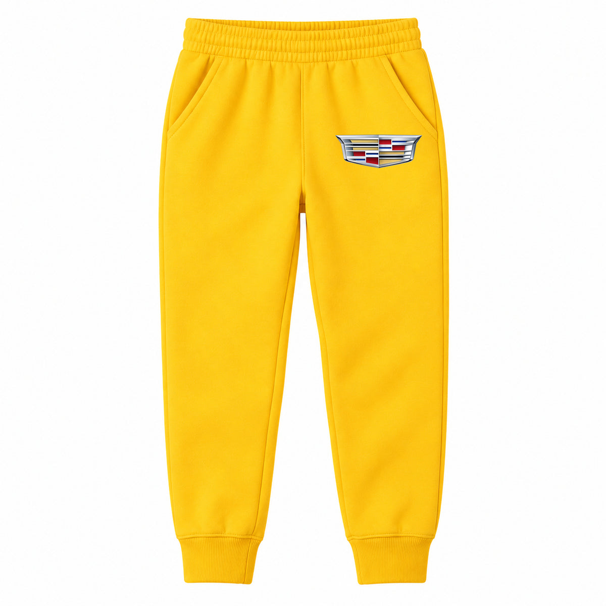 Cadillac youth jogger sweatpants in Yellow, Youth Large ages 10–12