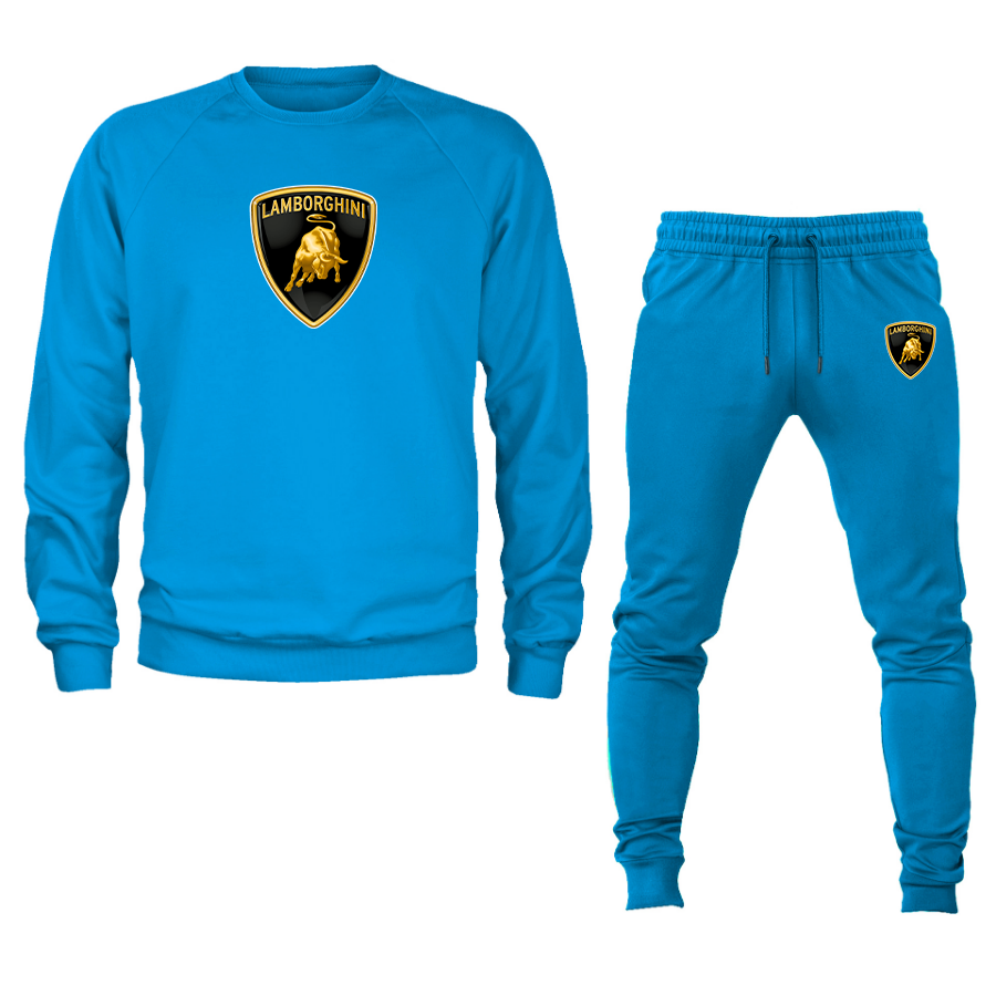 Men’s LamborghiniCar Crewneck Sweatshirt Joggers Suit