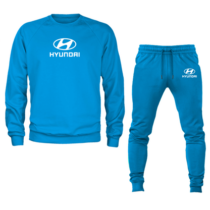 Men’s Hyundai Car Crewneck Sweatshirt Joggers Suit