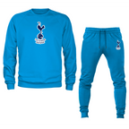 Men’s Tottenham Hotspur F.C. Soccer Logo Crewneck Sweatshirt Joggers Suit