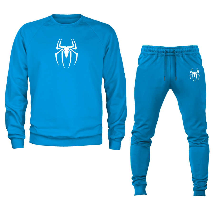 Men's Spiderman Marvel Avengers Superhero Crewneck Sweatshirt Joggers Suit