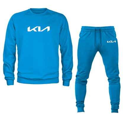 Men’s Kia Car Crewneck Sweatshirt Joggers Suit