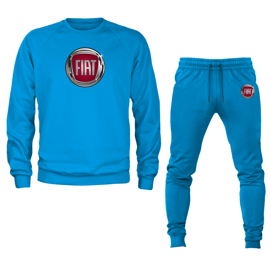 Men’s Fiat Car Crewneck Sweatshirt Joggers Suit