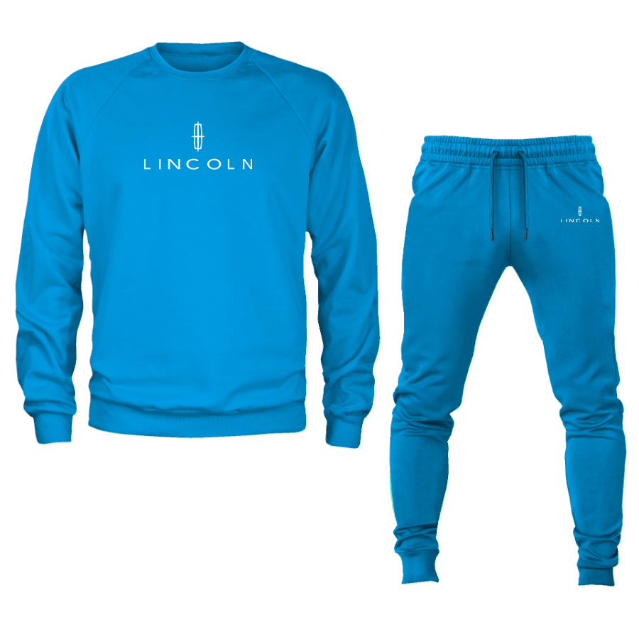 Men’s Lincoln Car Crewneck Sweatshirt Joggers Suit