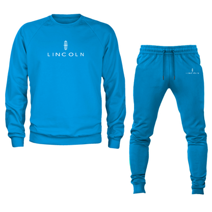 Men’s Lincoln Car Crewneck Sweatshirt Joggers Suit