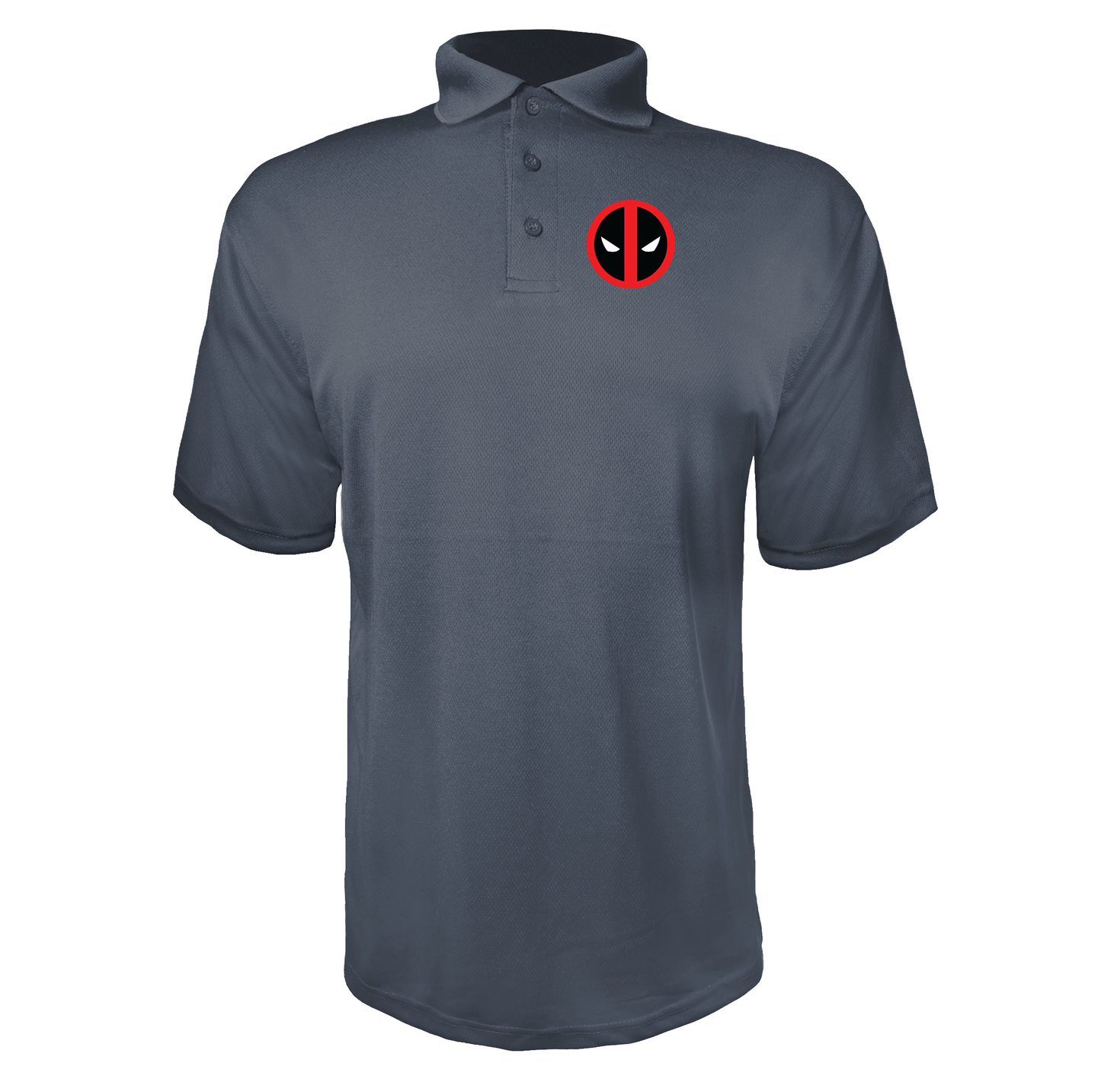 Men's Deadpool Marvel Superhero Polyester Polo