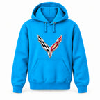 Chevrolet Corvette - Youth Large Hoodie (Ages 10–12) | Color: Turquoise