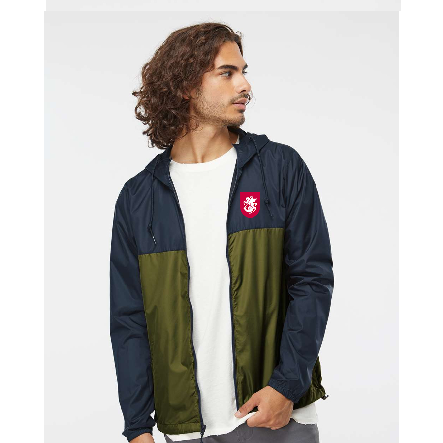 Men’s Georgia National Soccer Team - Independent Trading Co. - Lightweight Windbreaker Full-Zip Jacket - EXP54LWZ