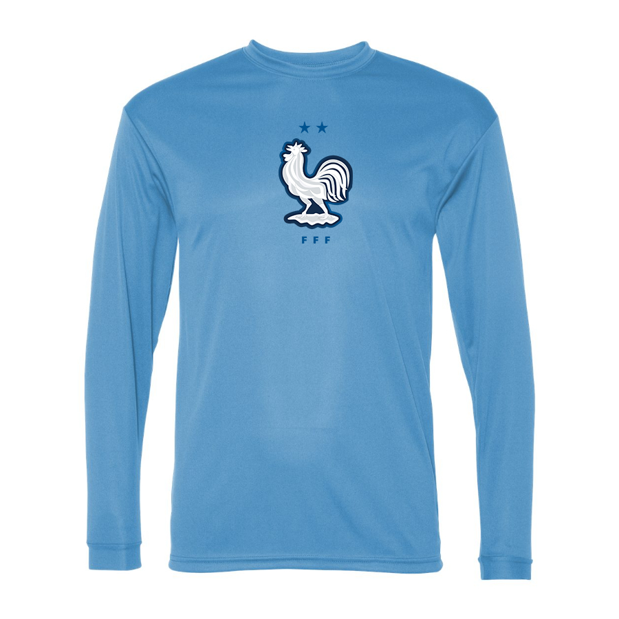 Men’s France National Soccer Team - C2 Sport - Performance Long Sleeve T-Shirt - 5104