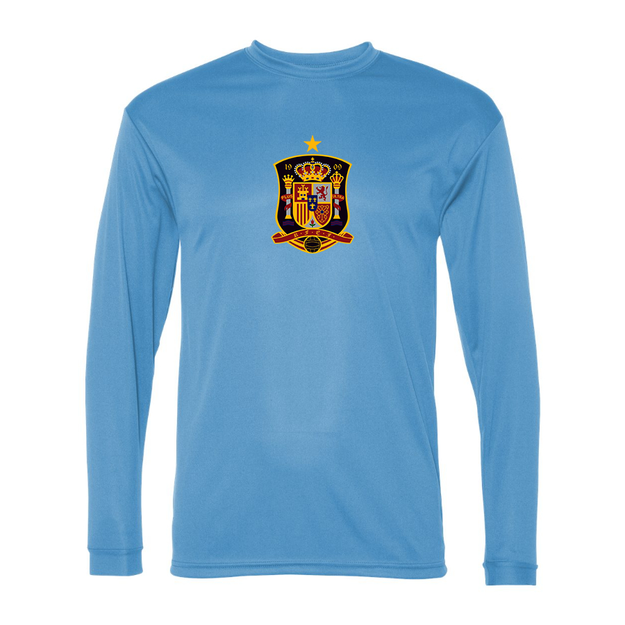 Men’s Spain National Soccer Team - C2 Sport - Performance Long Sleeve T-Shirt - 5104