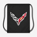 Chevrolet Corvette Car Drawstring Bag - Black