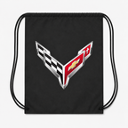 Chevrolet Corvette Car Drawstring Bag - Black