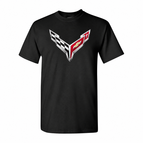 Men’s Chevrolet Corvette Car Cotton T-Shirt - Black