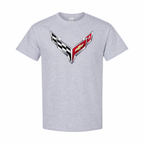 Men’s Chevrolet Corvette Car Cotton T-Shirt - Grey