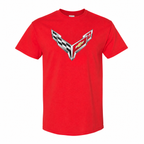 Men’s Chevrolet Corvette Car Cotton T-Shirt - Red