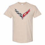 Men’s Chevrolet Corvette Car Cotton T-Shirt - Tan
