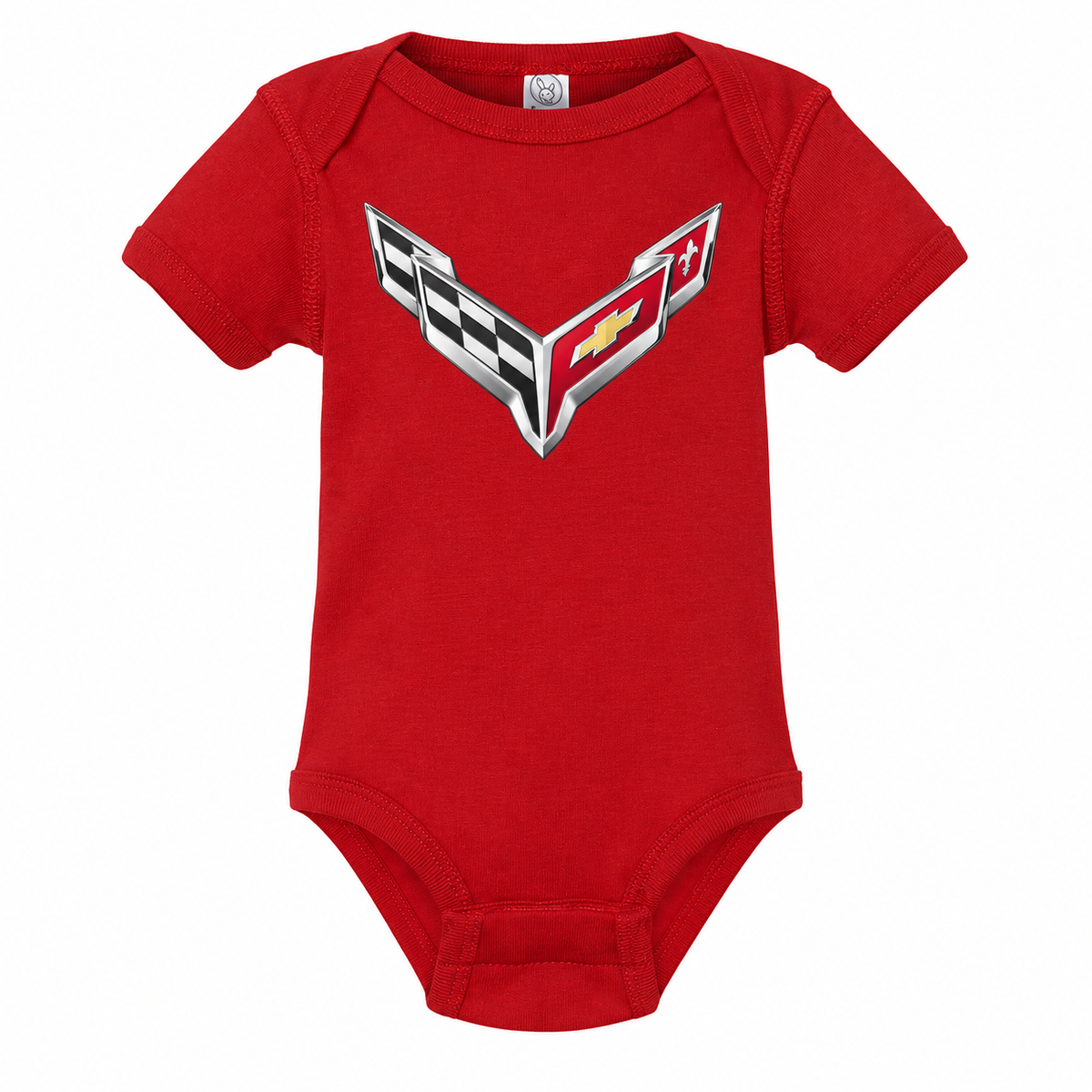 Chevrolet Corvette Car Baby Romper Onesie - Red