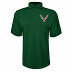Men’s Chevrolet Corvette Car Polyester Polo - Forest Green