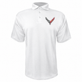 Men’s Chevrolet Corvette Car Polyester Polo - White